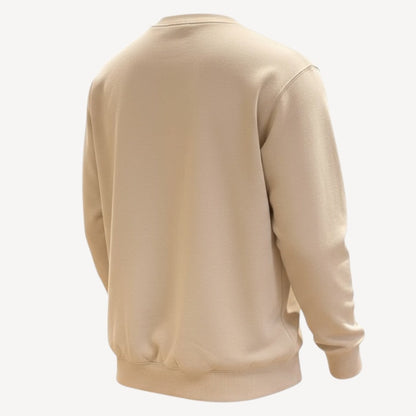 Tennis Club Crew Sweatshirt Unisex (Sand/Deep Green)