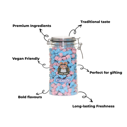 Vegan Assorted Fizzy Mix Resealable Bag - 1KG