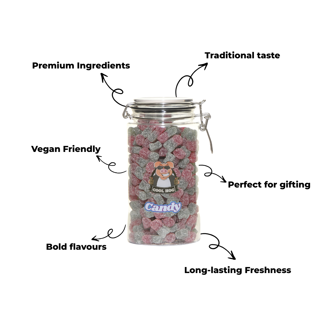 Vegan Fizzy Cherries Candy Gifting Jar