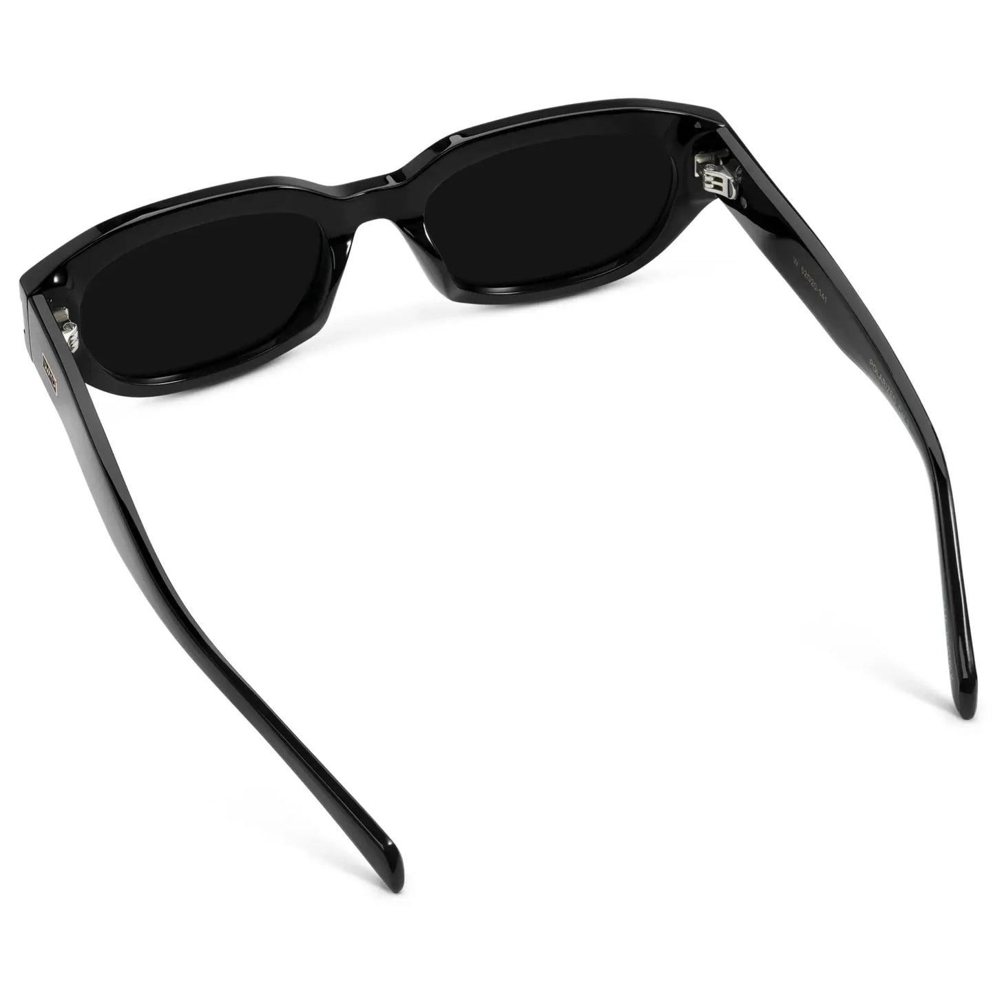 VERA Women's Oval Polarised Sunglasses in Triple Black by WMP Eyewear