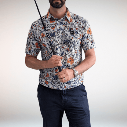 Vintage Floral Signature Golf Polo
