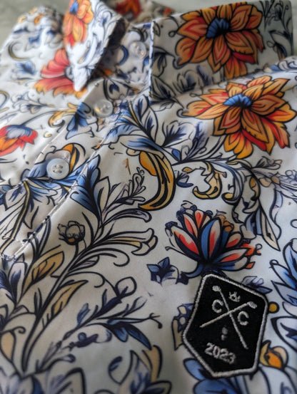 Vintage Floral Signature Golf Polo