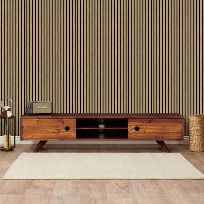 Walnut Acoustic Wall Panels Also Ideal For Golf Studio And Shops (2 Pack)
