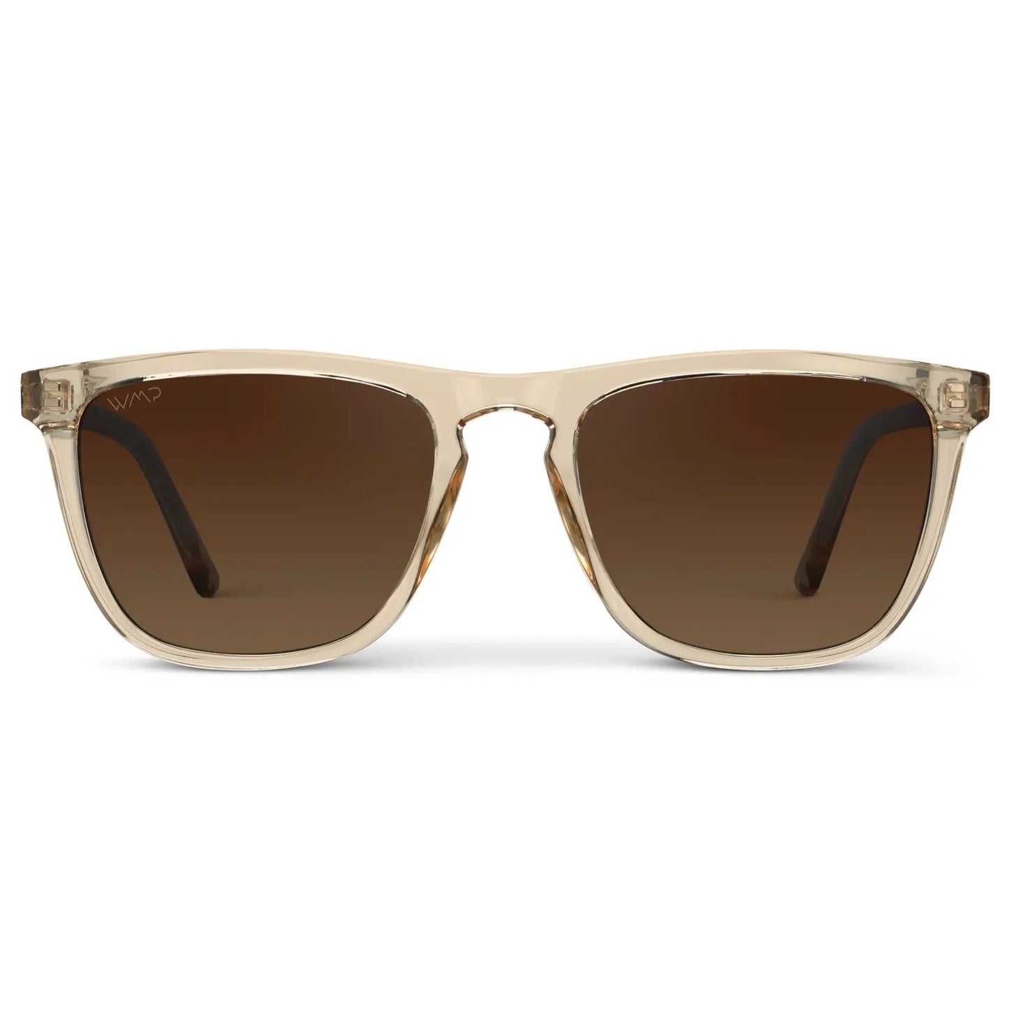 WESLEY Polarised Men's Sunglasses in Crystal Sand Brown WMP Eyewear