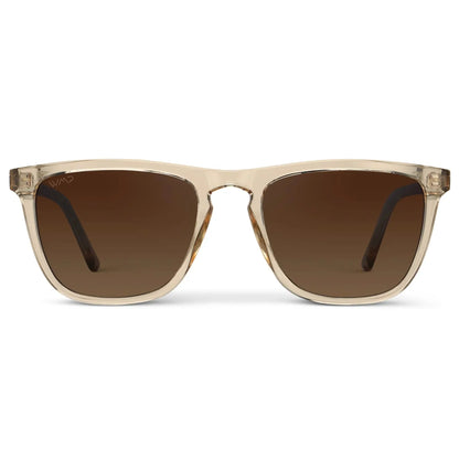 WESLEY Polarised Men's Sunglasses in Crystal Sand Brown WMP Eyewear