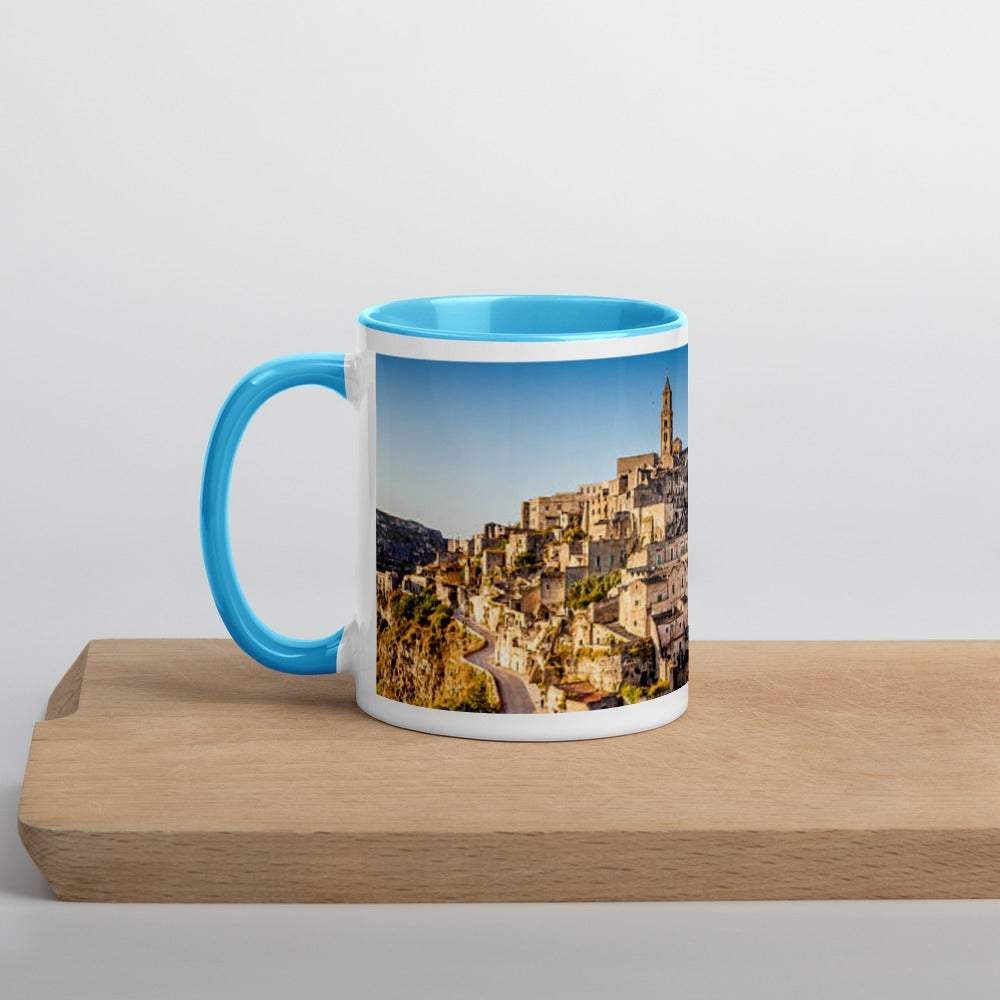 Matera Italy 11oz Mug with Blue Inside
