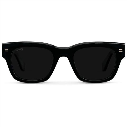 WMP Eyewear Clint Rectangular Polarised Sunglasses - Triple Black