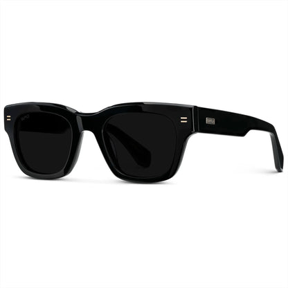 WMP Eyewear Clint Rectangular Polarised Sunglasses - Triple Black