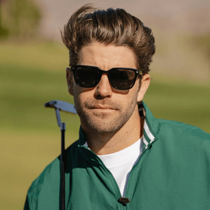 WOODS Men's Golf Special Edition Sunglasses in Triple Black by WMP Eyewear