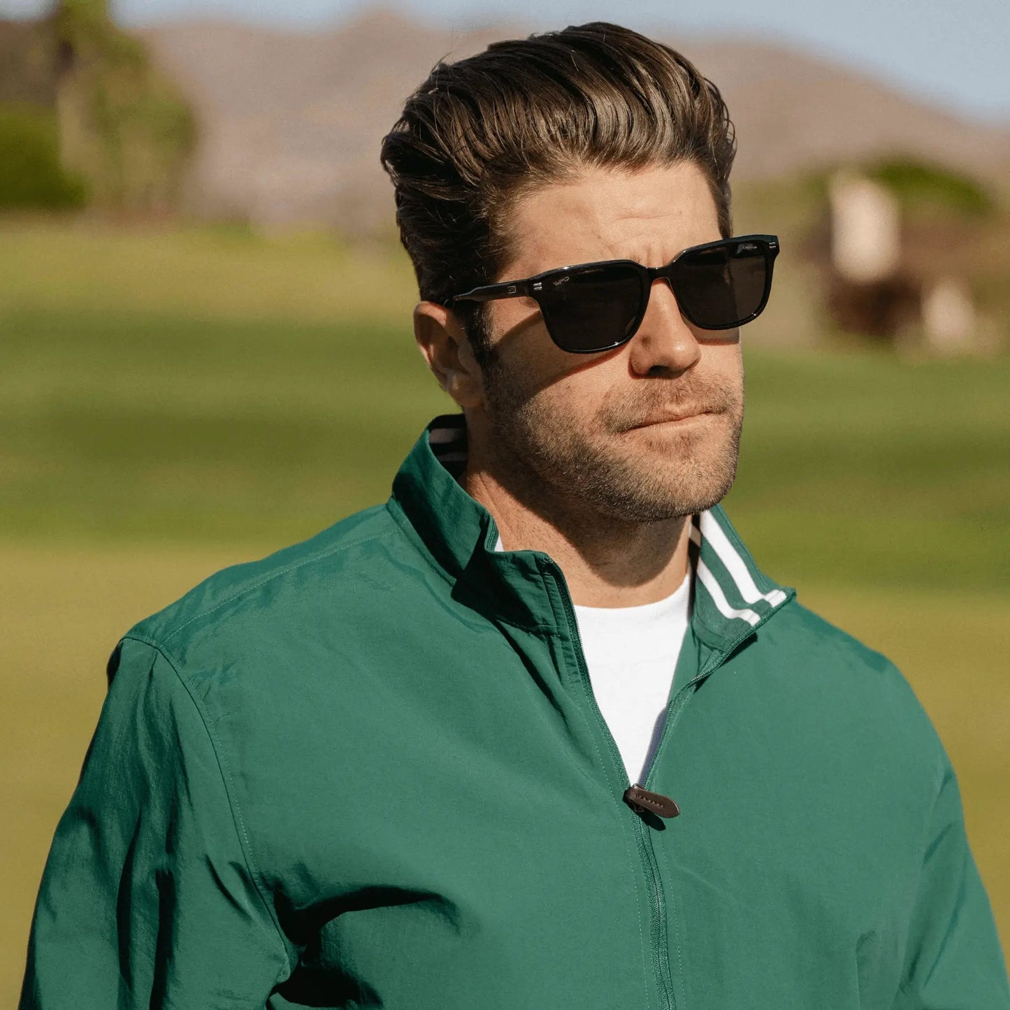WOODS Men's Golf Special Edition Sunglasses in Triple Black by WMP Eyewear
