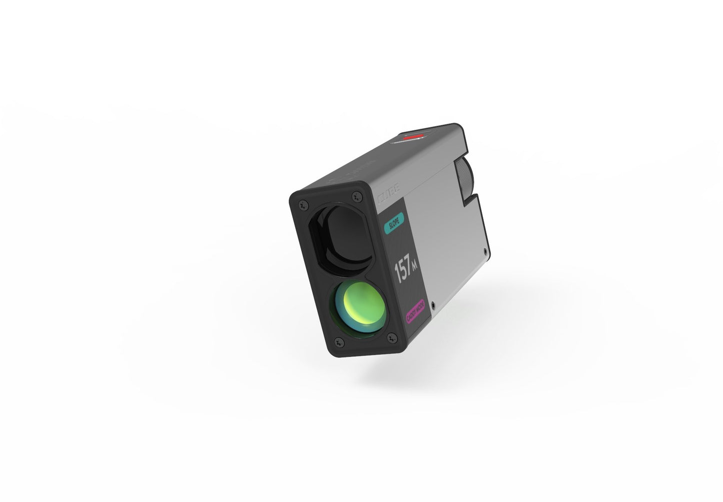 CaddyTalk CUBE Laser Rangefinder (Case Included: Black & White