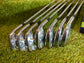 TAYLORMADE TOUR PREFERRED STUNNING IRONS 4-PW RIFLE 6.0 STIFF FLEX SHAFTS- FITTED WITH LAMKIN GRIPS
