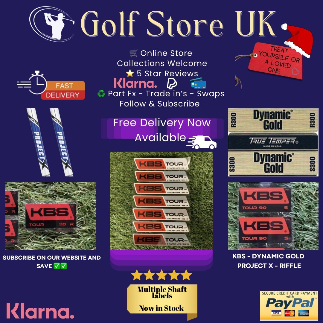 Labels/ Shaft Stickers KBS Tour 90 Reg x7 labels - Golf Store UK